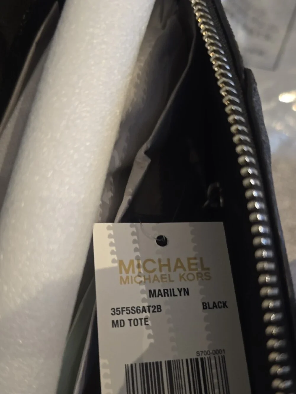 Michael Kors Black and Dark Brown MK Logo Tote